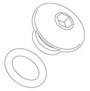 Shimano Öl-Nippel silber zu SG-S700 mit O-Ring