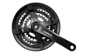 Shimano Kettenradgarnitur TY FC-TY501 170 mm 42X34X24 Hosenschutz schwarz