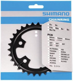 Shimano Kettenblatt FC-R2030 39 Zähne NC / 6/7/8-Gang