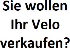 ⚫ Sie wollen Ihr Velo verkaufen?