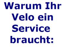 Warum Ihr Velo ein Service braucht: