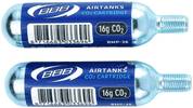 BBB CO2-Ersatzkartuschen AirTanks BMP-35 16g (2 Stück), Messing