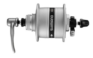 Shimano Nabendynamo DH-3D32 100 mm Center-Lock  6V/3.0W QR silber